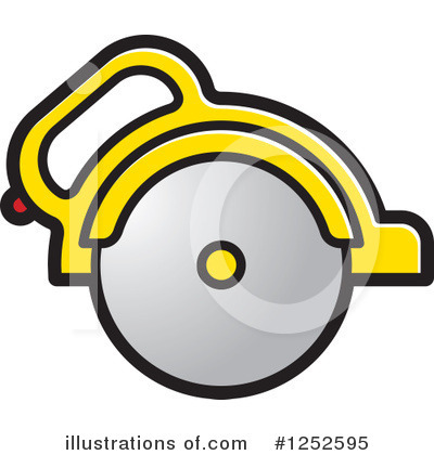 Royalty-Free (RF) Circular Saw Clipart Illustration by Lal Perera - Stock Sample #1252595