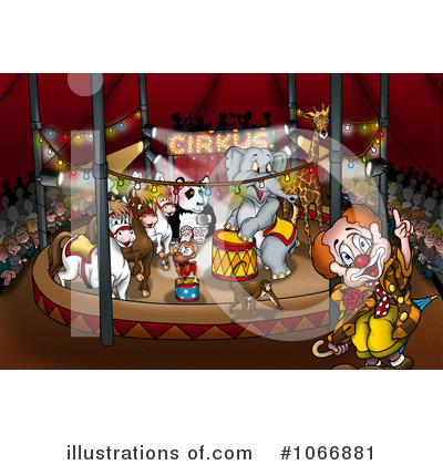 Royalty-Free (RF) Circus Clipart Illustration by dero - Stock Sample #1066881