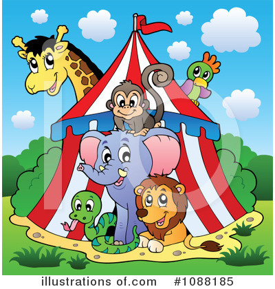 Royalty-Free (RF) Circus Clipart Illustration by visekart - Stock Sample #1088185