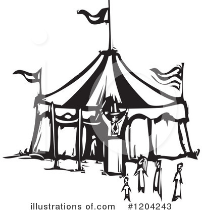 Circus Tent Clipart #1204243 by xunantunich