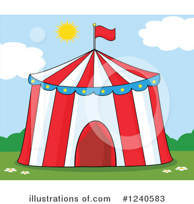 Royalty-Free (RF) Circus Clipart Illustration by Hit Toon - Stock Sample #1240583
