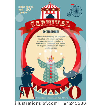 Royalty-Free (RF) Circus Clipart Illustration by Eugene - Stock Sample #1245536