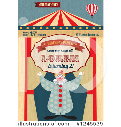 Royalty-Free (RF) Circus Clipart Illustration by Eugene - Stock Sample #1245539