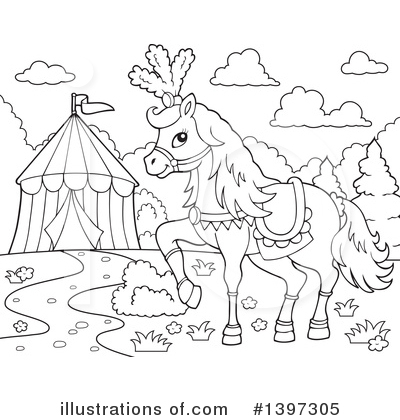Royalty-Free (RF) Circus Clipart Illustration by visekart - Stock Sample #1397305