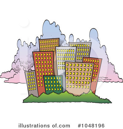 Royalty-Free (RF) City Clipart Illustration by toonaday - Stock Sample #1048196