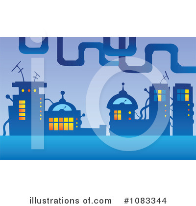 Royalty-Free (RF) City Clipart Illustration by visekart - Stock Sample #1083344
