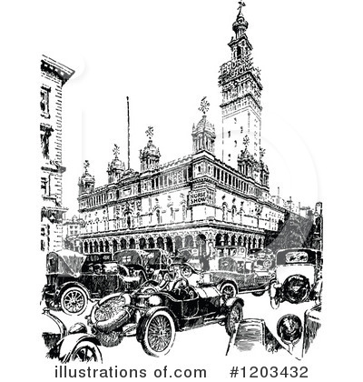 Royalty-Free (RF) City Clipart Illustration by Prawny Vintage - Stock Sample #1203432