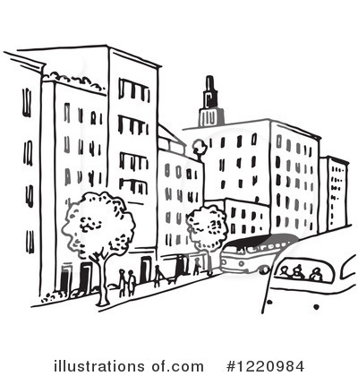 Royalty-Free (RF) City Clipart Illustration by Picsburg - Stock Sample #1220984