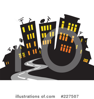 Royalty-Free (RF) City Clipart Illustration by visekart - Stock Sample #227507