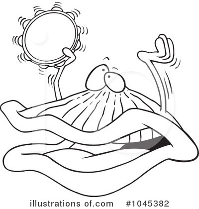 Royalty-Free (RF) Clam Clipart Illustration by toonaday - Stock Sample #1045382