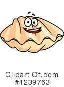 Clam Clipart #1239763 by Vector Tradition SM