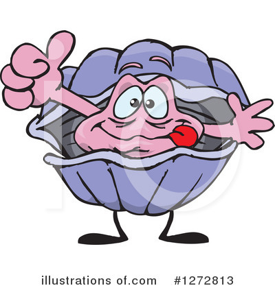 Royalty-Free (RF) Clam Clipart Illustration by Dennis Holmes Designs - Stock Sample #1272813