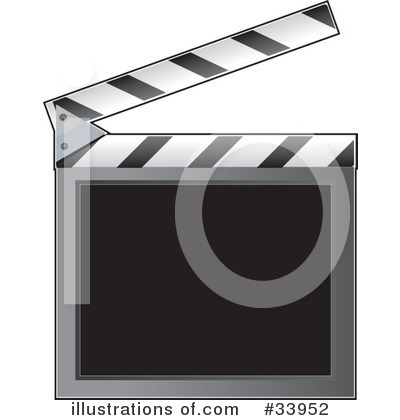 Royalty-Free (RF) Clapboard Clipart Illustration by Maria Bell - Stock Sample #33952