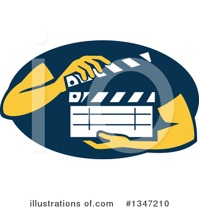 Clapboard Clipart #1347210 by patrimonio