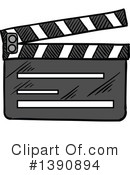 Clapperboard Clipart #1390894 by Vector Tradition SM