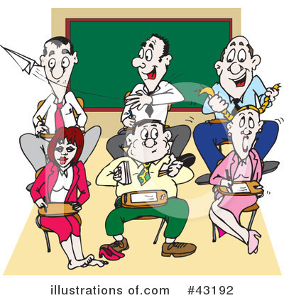 Royalty-Free (RF) Classroom Clipart Illustration by Dennis Holmes Designs - Stock Sample #43192