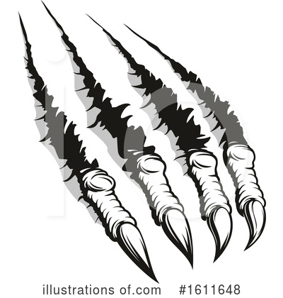 Royalty-Free (RF) Claws Clipart Illustration by Vector Tradition SM - Stock Sample #1611648