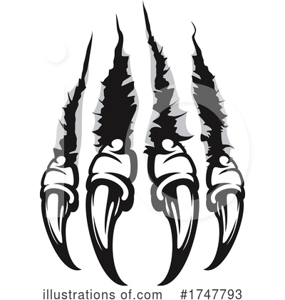 Royalty-Free (RF) Claws Clipart Illustration by Vector Tradition SM - Stock Sample #1747793
