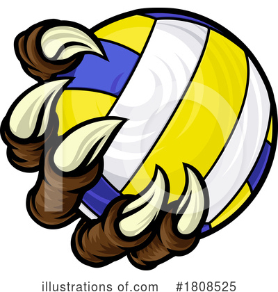 Volleyball Clipart #1808525 by AtStockIllustration