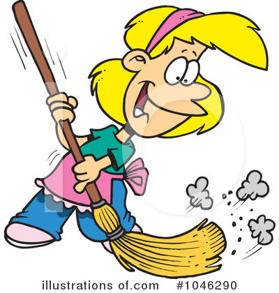 Royalty-Free (RF) Cleaning Clipart Illustration by toonaday - Stock Sample #1046290