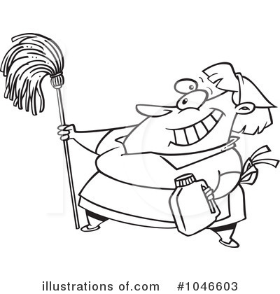 Mopping Clipart #1046603 by toonaday