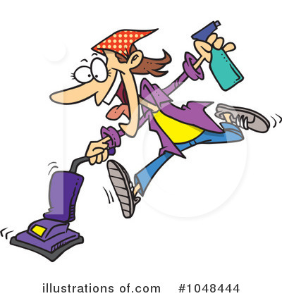 Vacuuming Clipart #1048444 by toonaday