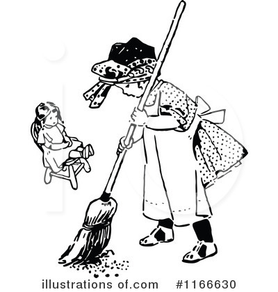 Sweeping Clipart #1166630 by Prawny Vintage