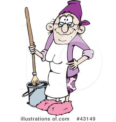 Royalty-Free (RF) Cleaning Clipart Illustration by Dennis Holmes Designs - Stock Sample #43149