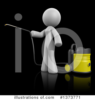 Royalty-Free (RF) Cleaning Lady Clipart Illustration by Leo Blanchette - Stock Sample #1373771