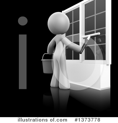 Royalty-Free (RF) Cleaning Lady Clipart Illustration by Leo Blanchette - Stock Sample #1373778