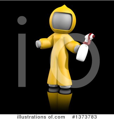 Royalty-Free (RF) Cleaning Lady Clipart Illustration by Leo Blanchette - Stock Sample #1373783