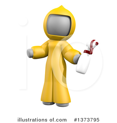 Royalty-Free (RF) Cleaning Lady Clipart Illustration by Leo Blanchette - Stock Sample #1373795