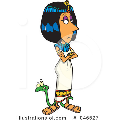 Royalty-Free (RF) Cleopatra Clipart Illustration by toonaday - Stock Sample #1046527