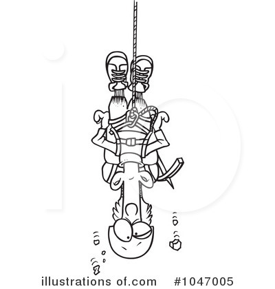Royalty-Free (RF) Climber Clipart Illustration by toonaday - Stock Sample #1047005