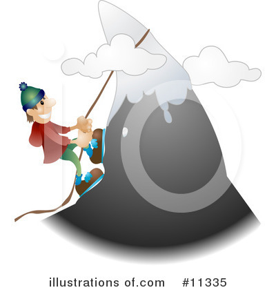 Royalty-Free (RF) Climbing Clipart Illustration by AtStockIllustration - Stock Sample #11335