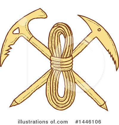 Royalty-Free (RF) Climbing Clipart Illustration by patrimonio - Stock Sample #1446106