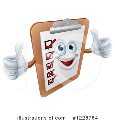 Royalty-Free (RF) Clipboard Clipart Illustration by AtStockIllustration - Stock Sample #1228764
