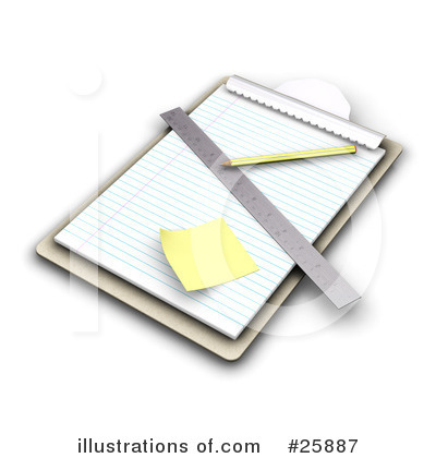 Royalty-Free (RF) Clipboard Clipart Illustration by KJ Pargeter - Stock Sample #25887