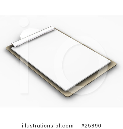 Royalty-Free (RF) Clipboard Clipart Illustration by KJ Pargeter - Stock Sample #25890