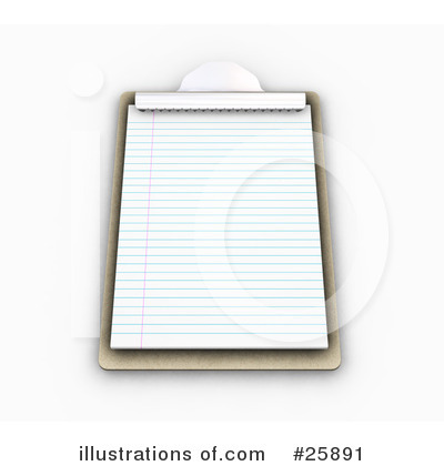 Royalty-Free (RF) Clipboard Clipart Illustration by KJ Pargeter - Stock Sample #25891
