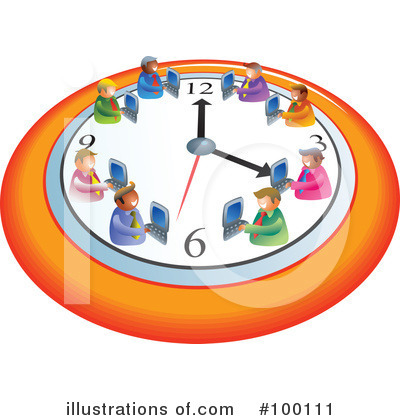 Royalty-Free (RF) Clock Clipart Illustration by Prawny - Stock Sample #100111