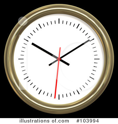 Royalty-Free (RF) Clock Clipart Illustration by ShazamImages - Stock Sample #103994