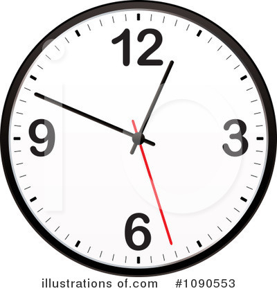 Royalty-Free (RF) Clock Clipart Illustration by michaeltravers - Stock Sample #1090553