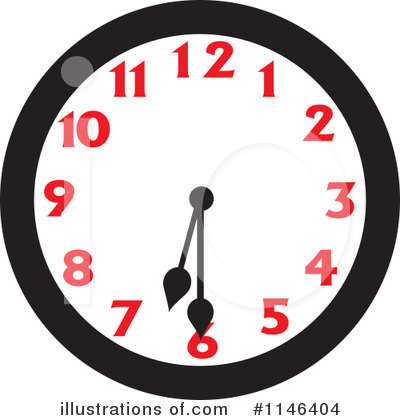 Royalty-Free (RF) Clock Clipart Illustration by Johnny Sajem - Stock Sample #1146404