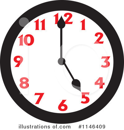 Royalty-Free (RF) Clock Clipart Illustration by Johnny Sajem - Stock Sample #1146409