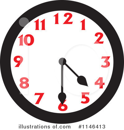 Royalty-Free (RF) Clock Clipart Illustration by Johnny Sajem - Stock Sample #1146413