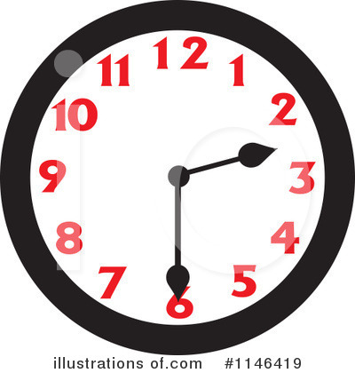 Royalty-Free (RF) Clock Clipart Illustration by Johnny Sajem - Stock Sample #1146419