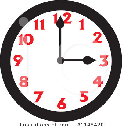 Royalty-Free (RF) Clock Clipart Illustration by Johnny Sajem - Stock Sample #1146420