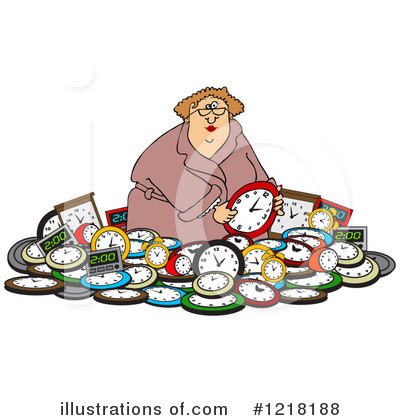Royalty-Free (RF) Clock Clipart Illustration by djart - Stock Sample #1218188