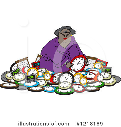 Royalty-Free (RF) Clock Clipart Illustration by djart - Stock Sample #1218189